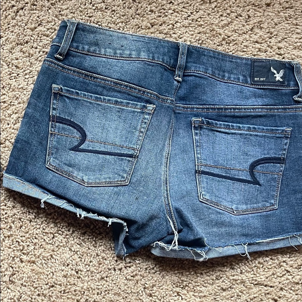 American Eagle Shortie Denim Shorts Size 4